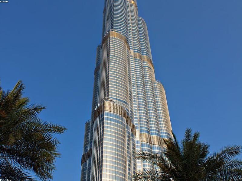 Dubai skyline at sunset