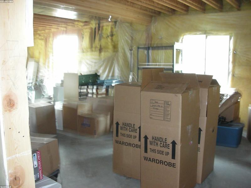Moving boxes and new apartment key in Dubai