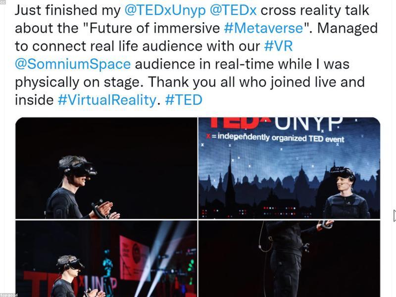 Person wearing VR headset
