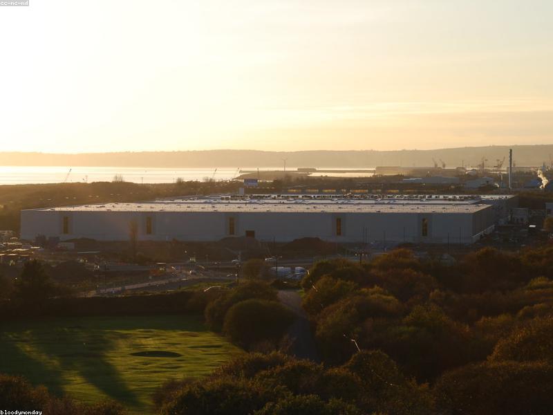 Amazon fulfillment center with packages